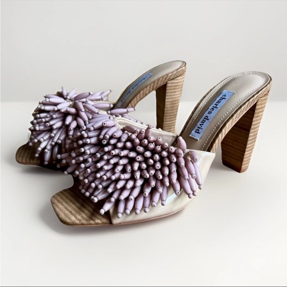 Charles David Shoes - Charles David HOTTIE SANDAL size 9 beaded block heel slide